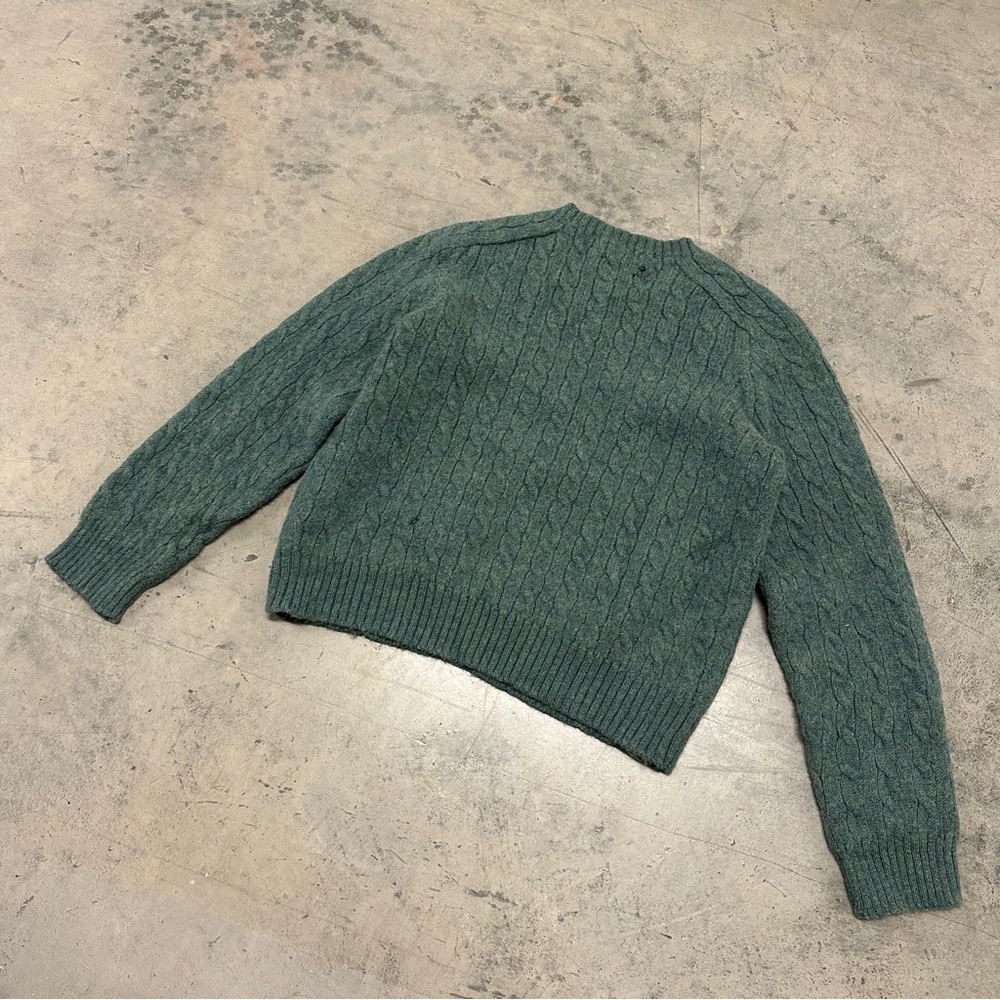 POLO Ralph Lauren mens cable knit 100% alpaca sweater XL - Picture 9 of 11